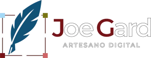una pluma fuente entre lineas y el titulo Joe Gard, Artesano Digital